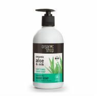 Organic Shop Zjemňující mýdlo na ruce Aloe z Barbadosu, 500 ml