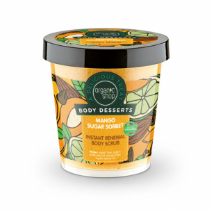 Organic Shop Tělový peeling  Mangový cukrový Sorbet, 450 ml